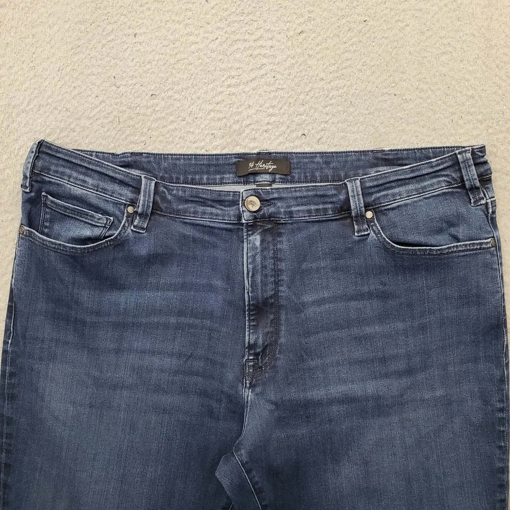 34 Heritage Jeans Men 46/32 Blue Stretch Faded Americana Straight Leg Streetwear